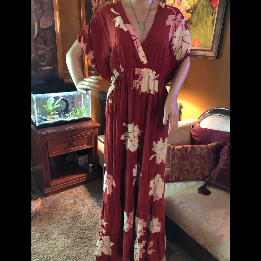 Go Fish Red Maxi Dress